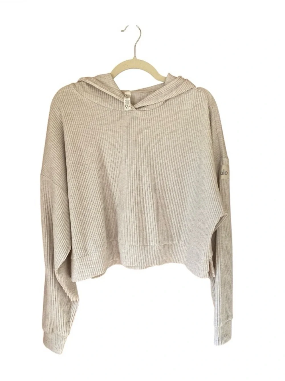 NWOT ALO Yoga Muse Hoodie size L color Ivory
